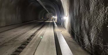 ferdigstøpt bankett i tunell